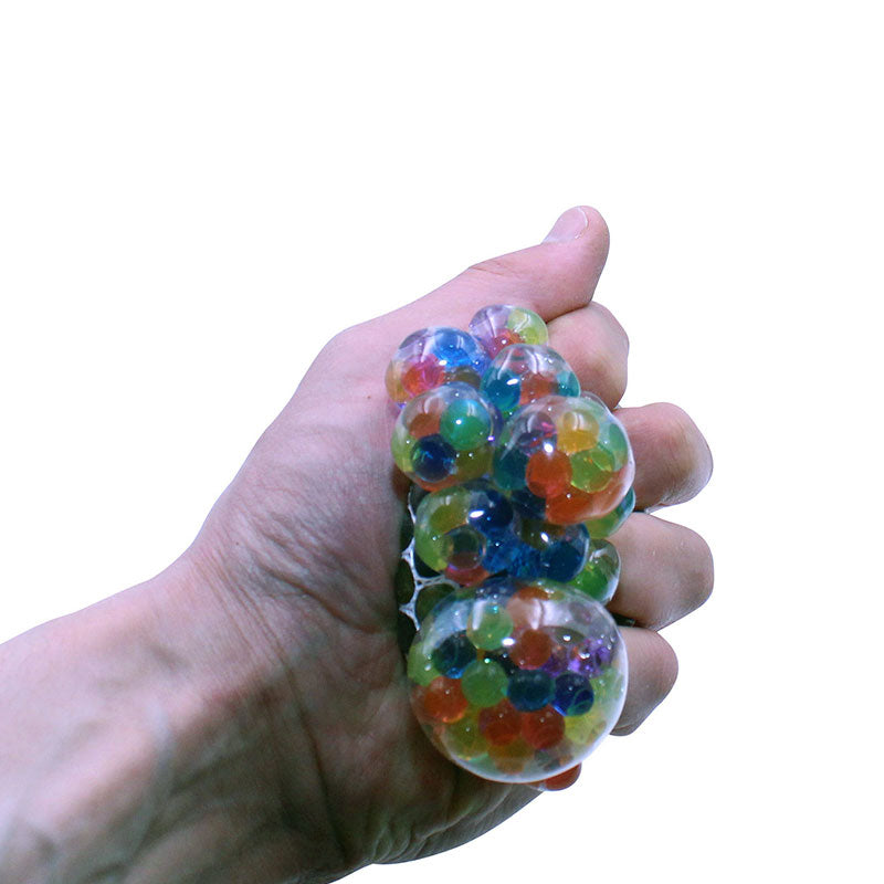 Squish Mesh Stress ball with mini Jelly balls inside