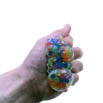 Squish Mesh Stress ball with mini Jelly balls inside