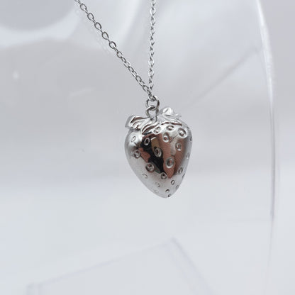 Jarðaberja fikthálsmen