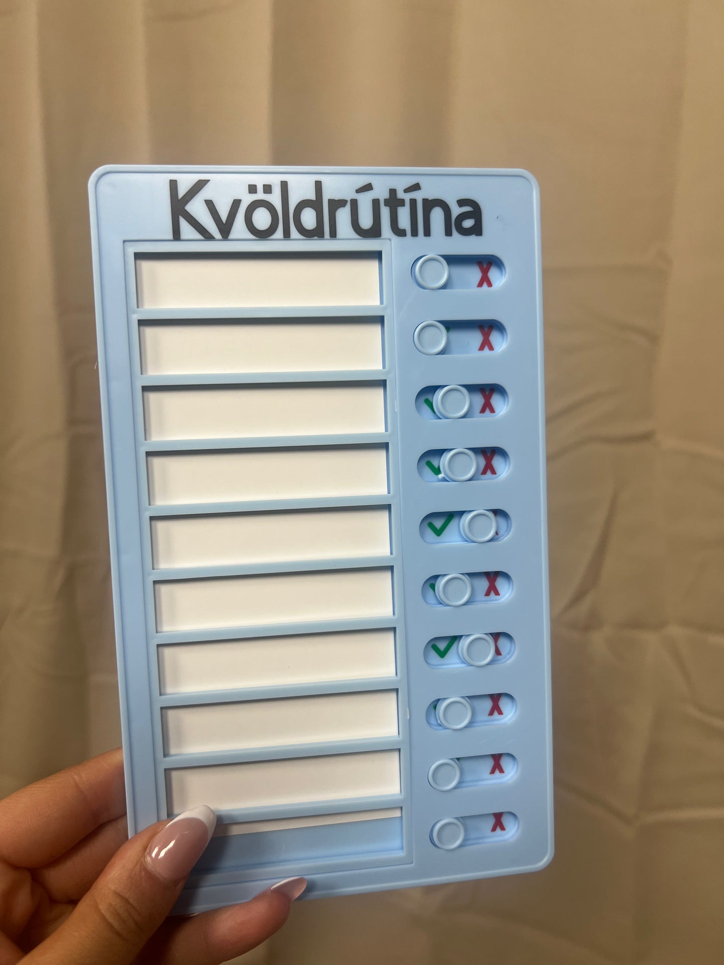 Sjónrænt verkefnaspjald